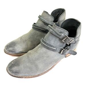 Free People Gray Ankle Boots